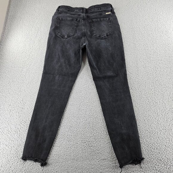 KanCan Jeans Womens 29 High Rise Skinny Button Fly Frayed Hem Denim - Picture 14 of 16